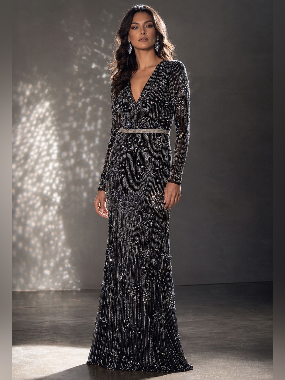 NWT Mac Duggal Rare One-of-a-Kind Sample Couture Hand-Beaded Embellished Gown 2